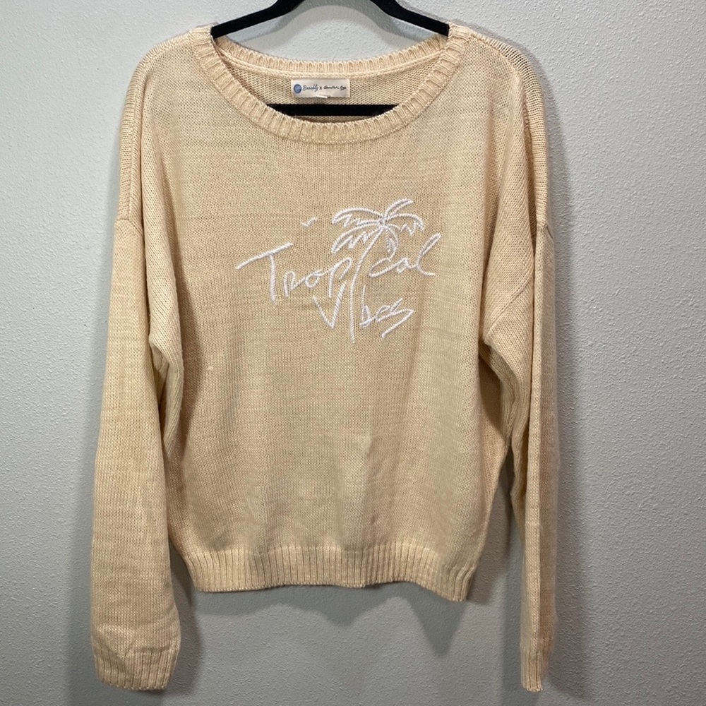 Beachly x Goldfish Kiss Tropical Vibes Sweater loose fit